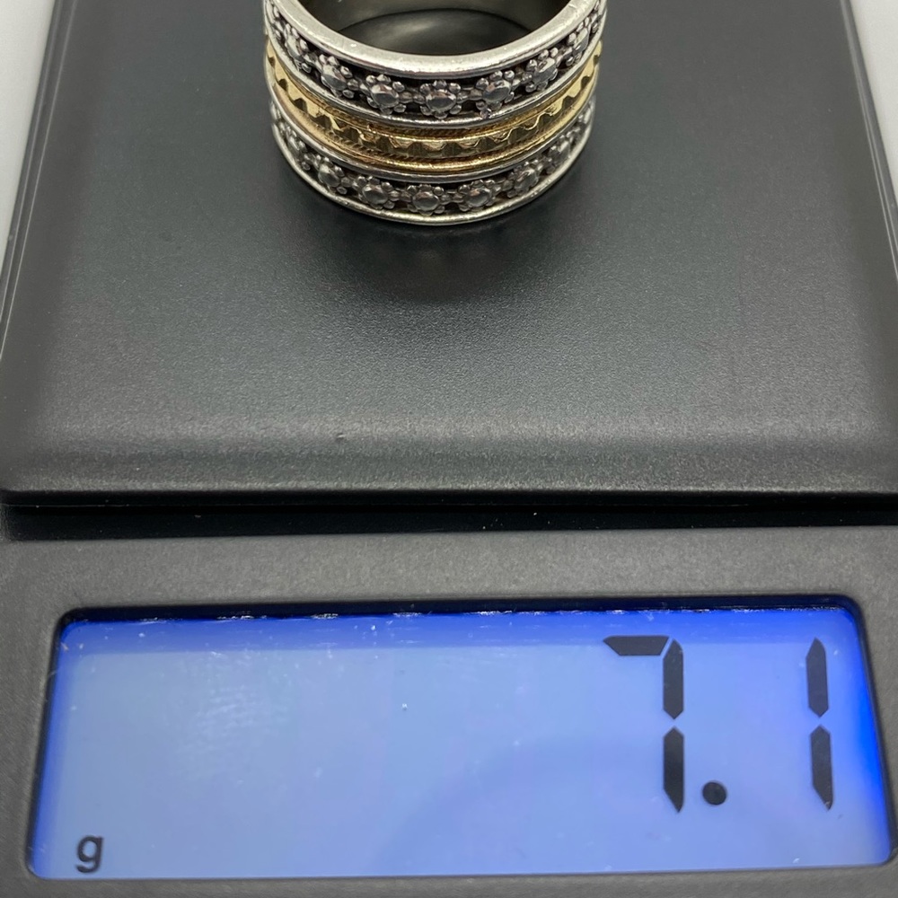 925/14KT FASHION BAND RING - Picture 10 of 10